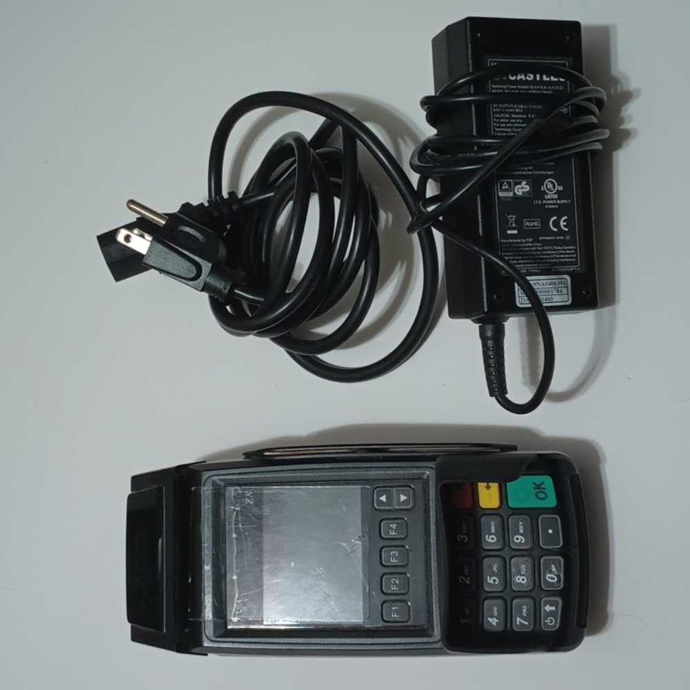 DeJavoo Locked Z8 Tri Comm Credit Card Processing Terminal w/ Adapter Cable